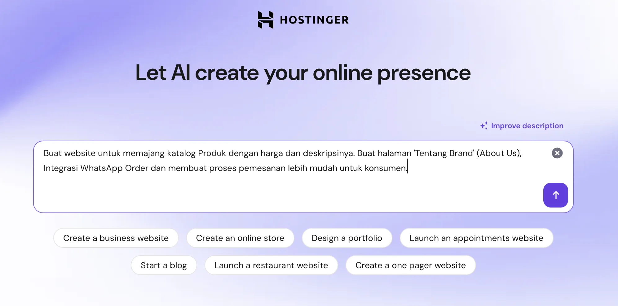 buat website portofolio